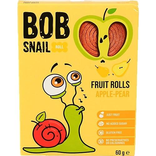 Цукерки фруктові натуральні Apple-pear Rolls Bob Snail к/у 60г