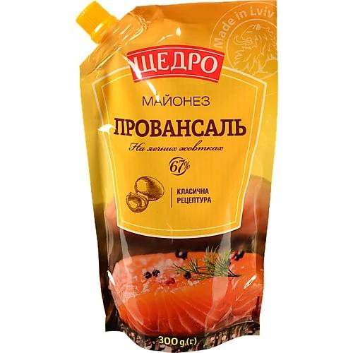 Майонез «Провансаль» Щедро 67% д.п. 300г