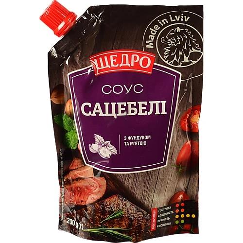 Соус Сацебелі Щедро з фундуком та м’ятою д.п. 200 г