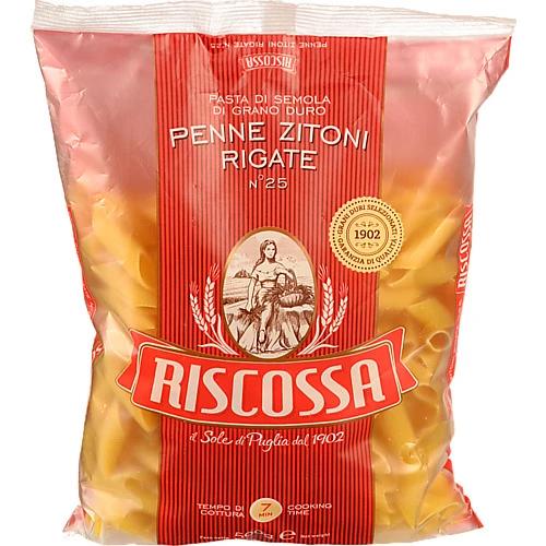 Паста Riscossa «Penne Zitoni Rigate» №25 з твердих сортів пшениці 500 г