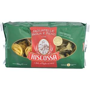 Паста Riscossa «Tagliatelle Paglia e Fieno» №86 з твердих сортів пшениці 500 г