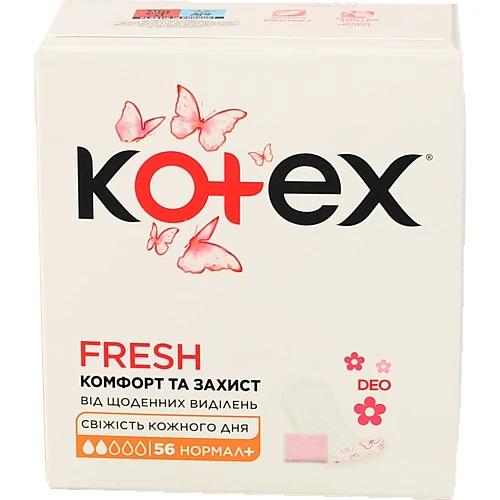 Прокладки Kotex 56шт щоденні deo normal plus liners ifw