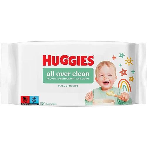 Серветки вологі дитячі багатошарові Huggies 56шт