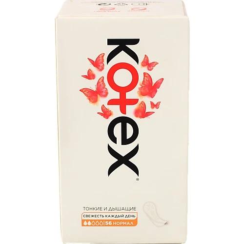 Прокладки Kotex 56шт щоденні normal liners flat