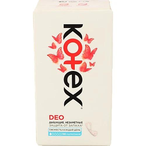 Прокладки Kotex 56шт deo superslim liners ifw