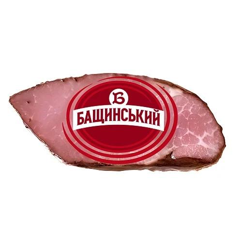 Шинка Бащинський зі свинини сирокопчена, вищий ґатунок, вакуумна упаковка