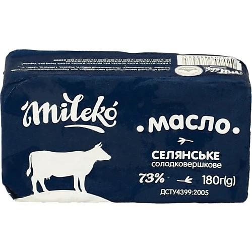 Масло Mileko 180г 73% селянське солодковершкове