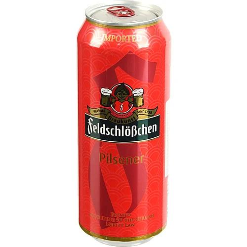 Пиво світле фільтроване пастеризоване Feldschlößchen Pilsner у банці металевій {CAN} об’ємом 0,5 л, 4,9% об.
