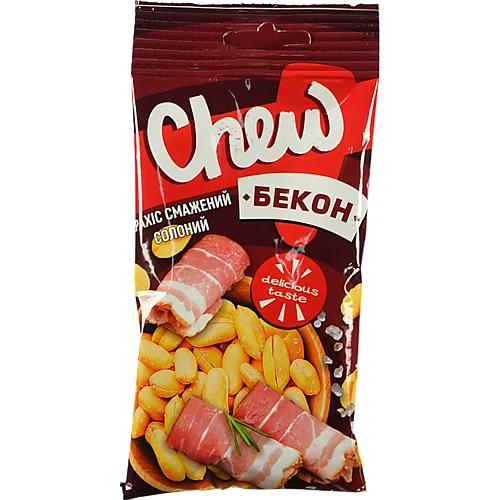 Арахіс «Chew» смажений солоний зі смаком «Бекон», 60 г