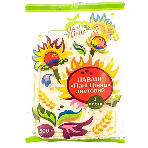 Лаваш Пані Цінна 3 листи, 300 г