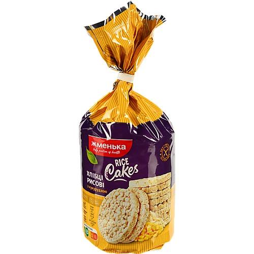 Хлібці рисові хрусткі з кукурудзою Жменька м/у 100г