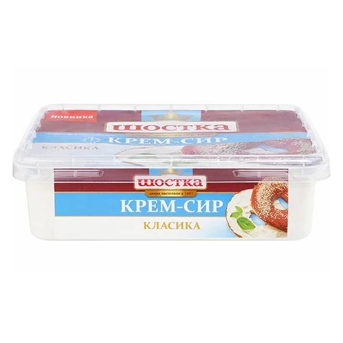 Продукт крем-сир термізований «Крем-сир» «Класика» 18% ТМ «Шостка» 160 г ванн.