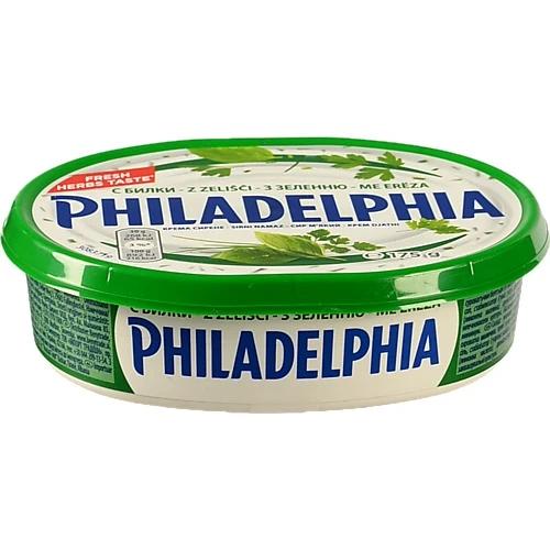 Сир Philadelphia м'який з зеленню 67 % 175г