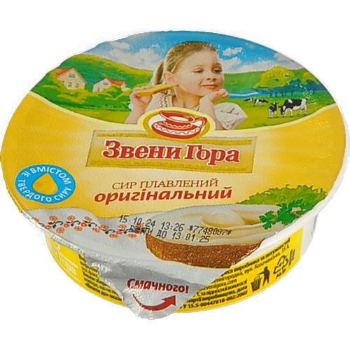 Сир плавлений Звени Гора Оригінальний пастоподібний 50% 90г, стаканчик
