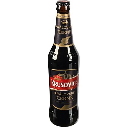 Пиво темне «Krušovice Královské Černé» фільтроване пастеризоване, 3,8% об., 0,5 л, скляна пляшка