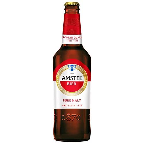 Пиво світле «Amstel Bier» фільтроване пастеризоване, 5,0% об., 0,5 л, скляна пляшка