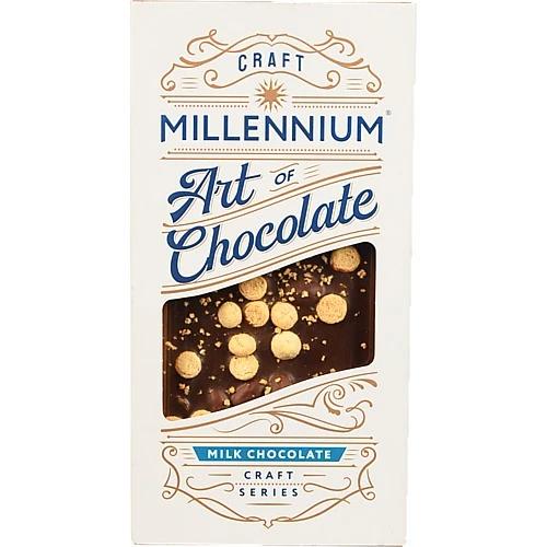 Шоколад молочний з мигдалем та печивом Амаретті Craft Series Millennium к/у 100г