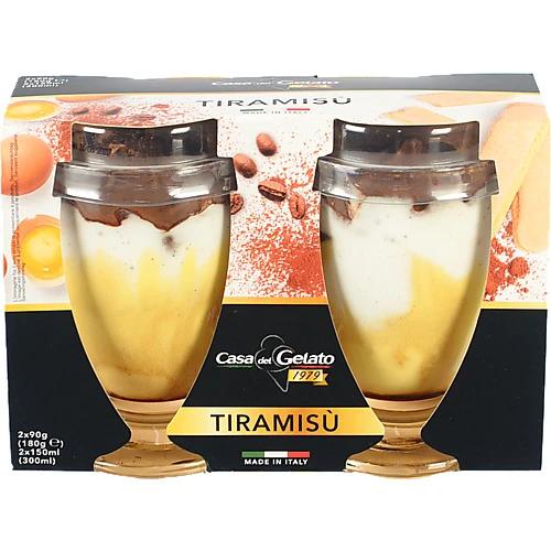 Морозиво Casa del Gelato 2х90г тирамісу bicchieri