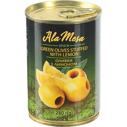 Оливки Ala Mesa 280г зелені фаршировані лимоном