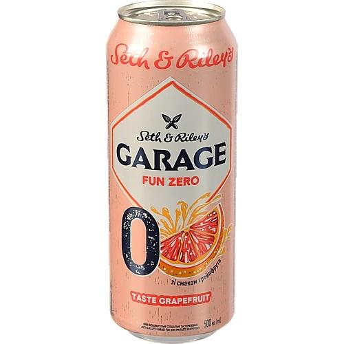 Пиво спеціальне 500мл безалкогольне пастеризоване Taste Grapefruit Fun Zero №0 Seth&Riley's Garage з/б