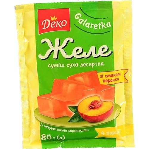 Желе зі смаком персика Деко м/у 80г