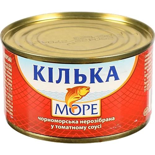 Кілька чорноморська в томатному соусі Море з/б 230г