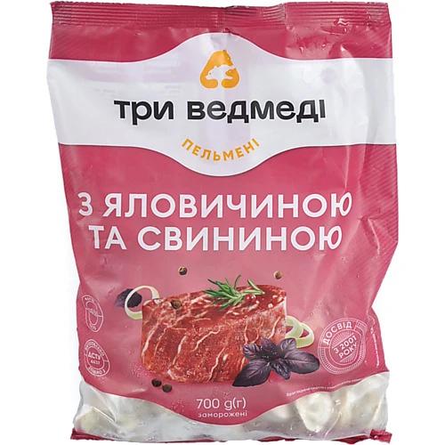 Пельмені з яловичиною та свининою Три ведмеді м/у 700г