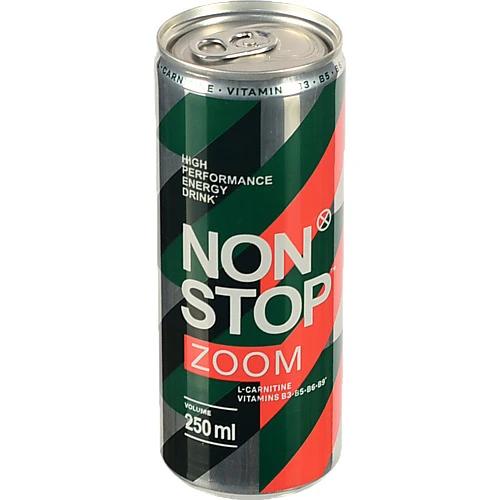 Напій енергетичний безалкогольний сильногазований Zoom Non Stop з/б 250мл