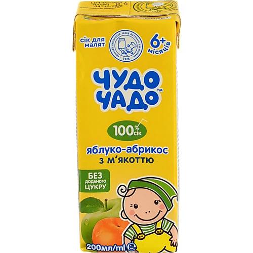 Сік Чудо-Чадо Яблуко-Абрикос 200мл