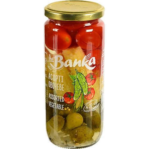 Овочеве асортi The Banka 420г трио скло