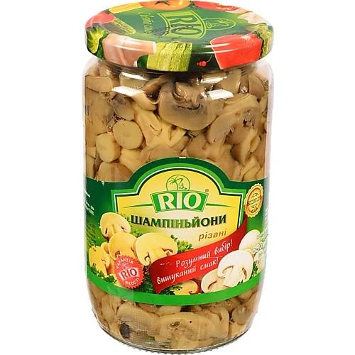 Печериці RIO 680г різані с.б