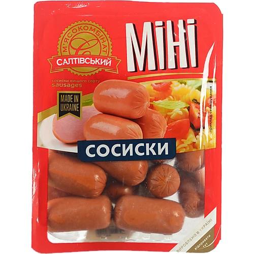 Сосиски «Салтівський М’ясокомбінат» «Міні», першого ґатунку, 350 г