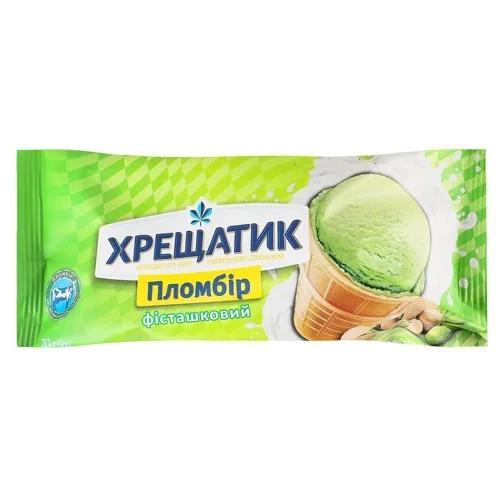 Морозиво Хладик 90г хрещатик золот.ст.фісташка 12%