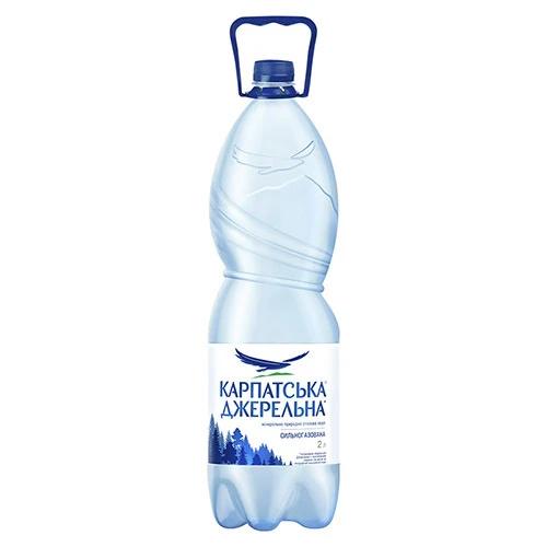 Вода мінеральна сильногазована Карпатська Джерельна п/пл 2л