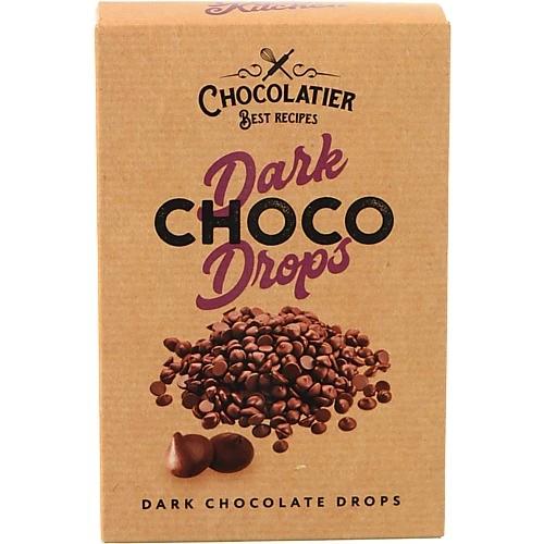Шоколад чорний в краплях Chocolatier к/у 80г