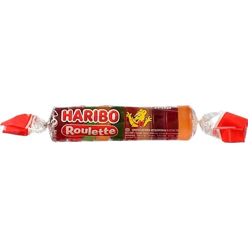 Цукерки желейні неглазуровані Roulette Haribo м/у 25г