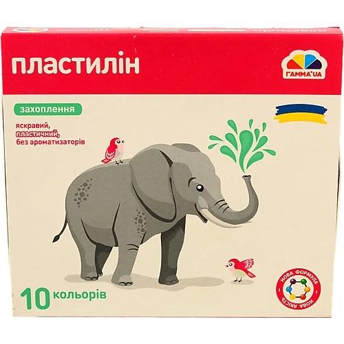 Пластилін дит. 10 кол.. 200 г. стек. Захоплення