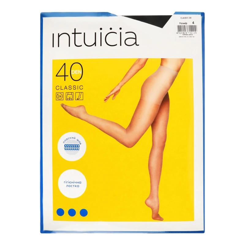 Колготки жіночі Intuicia Classic 20den 4 чорний
