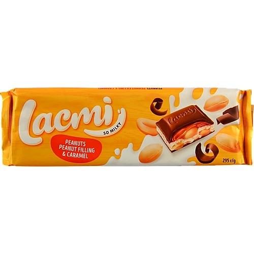 Шоколад молочний Peanuts Peanut Filling&Caramel Lacmi Roshen м/у 295г