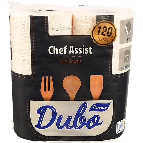 Рушники паперові 3-х шарові Chef Assist Premio Диво 2шт