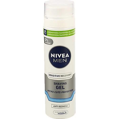Гель д.гоління Nivea 200мл for men д.чутливоЇ шкіри відновлення