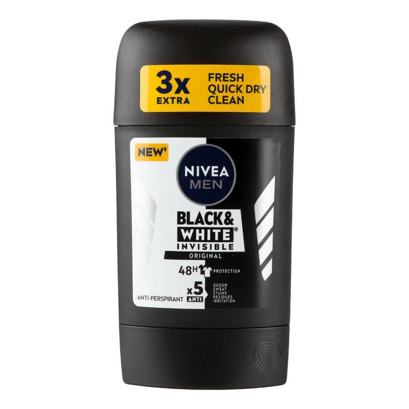 Антиперспірант Nivea 50мл deo чорне та біле нев