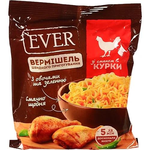 Вермішель швидкого приготування Ever зі смаком курки 60г