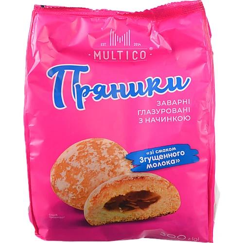 Пряники Multico 300г згущене молоко заварні глазур
