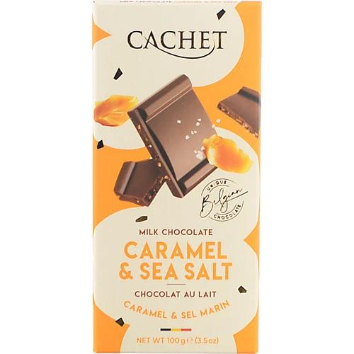 Шоколад Cachet 100г карамель сiль молочний