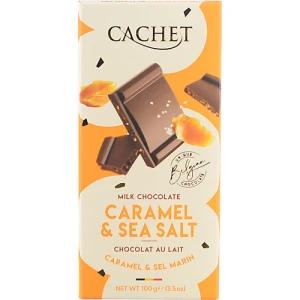 Шоколад Cachet 100г карамель сiль молочний