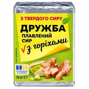 Сир пл. Комо 75г 55% з горіхами брикет