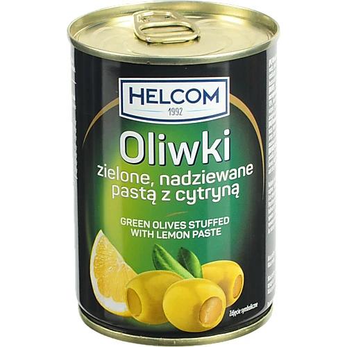 Оливки Helcom 280г фаршировані лимоном