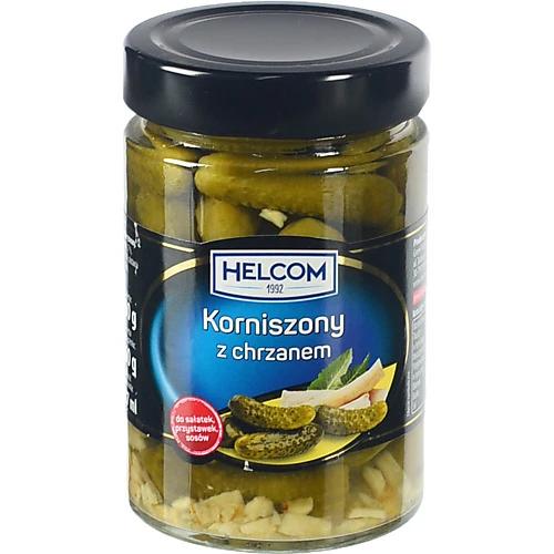 Корнішони Helcom 327мл з хроном